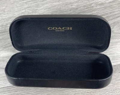 COACH, NUEVO, NEGRO, ESTUCHE ESTILO ALMEJA PARA ANTEOJOS O GAFAS DE SOL! Foto 1 de 4