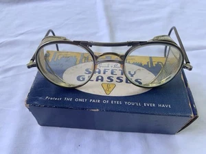 Bausch Lomb Vintage Safety Glasses With Box As Is Some Wear - Picture 1 of 11