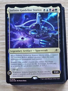 Custom Commander Deck ~ Chromatic Cosmos ~ Infinite Guideline Station ~ MtG Deck - Picture 1 of 5