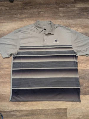 Penn State Polo Shirt Mens Size 2XL Gray Embroided Vansport - Image 1 of 4