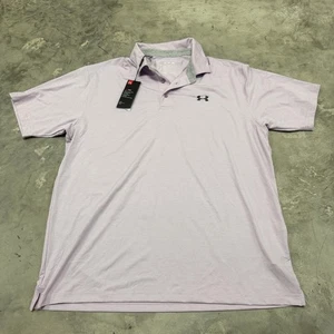 Under Armour The Playoff Poloshirt Herren XL Lila HeatGear Golf Neu mit Etikett - Bild 1 von 7