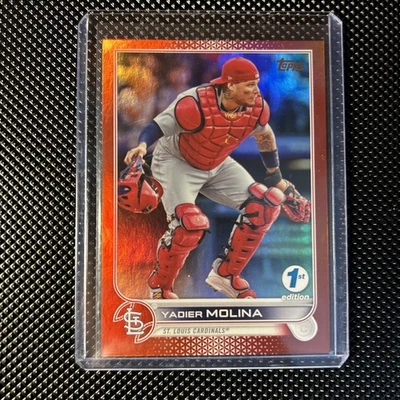 2022 TOPPS 1ST EDITION RED FOIL YADIER MOLINA /50 ST. LOUIS CARDINALS #205 - Image 1 of 2