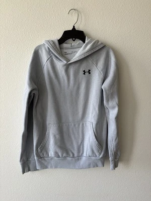 Under Armour Kids Youth Large Gray Hooded Sweatshirt Loose Fit - Image 1 of 4