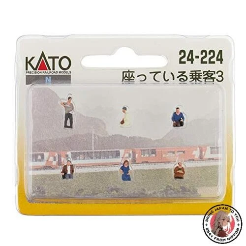 NEW KATO N Gauge Seated Passenger 3 24-224 Diorama Supplies - Image 1 of 1
