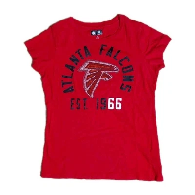 Camiseta para mujer Atlanta Falcons NFL Team Apparel talla grande estrás halcón Foto 1 de 4
