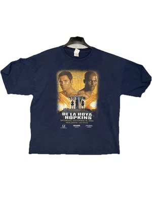 Camiseta Oscar De La Hoya v. Bernard Hopkins Promoción Boxeo Septiembre 2004 De Colección Talla XXL *defectos Foto 1 de 4