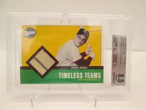 2001 Upper Deck Vintage Timeless Teams Roger Maris Game-Used Jersey BGS 8.5 - Picture 1 of 4