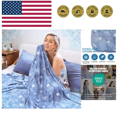Manta Cooling Throw con Doble Cara Efecto Frío, Ligera Transpirable S... Foto 1 de 4