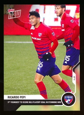 2020-21 TOPPS NOW MLS #60 RICARDO PEPI RC PLAYOFF GOAL FC DALLAS ROOKIE SP! - Image 1 of 2