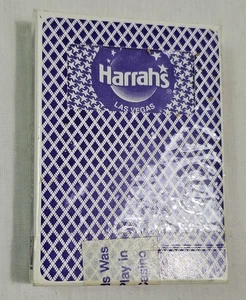 Harrahs Las Vegas Casino Cards This Deck of Cards Was Used in Actual Play Seal - Picture 1 of 8