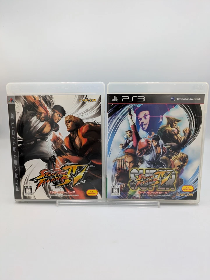 Street Fighter IV 4 & Super SF IV 4 Set PS3 PlayStation 3 Japan CIB Complete - Image 1 of 4