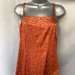 Brandneu mit Etikett Damen Warehouse LEOPARD LANGES TRÄGERTOP KLEID ROST Größe 10 (481S) - Bild 1 von 8