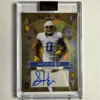 2023 Wild Card 5 Card Draw Daiyan Henley ROOKIE Auto 1/1 S2 - Image 1 of 2