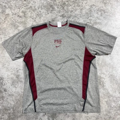Florida State Seminoles Shirt Mens Large Gray NCAA Football Nike Dri Fit - Image 1 of 4