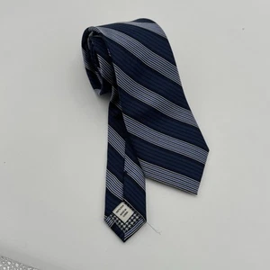 Jos. A. Bank 1905 Collection Seidenkrawatte blau gestreift klassischer Stil 3" breit - Bild 1 von 5