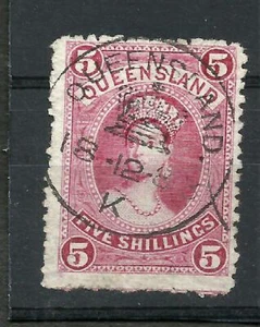 BRITISH QUEENSLAND YV # 92, USED, VF - Picture 1 of 1