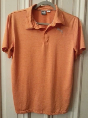 Puma Youth Shirt Sleeve Polo Two Button Golf Orange Extra Large 18-20 - Image 1 of 4