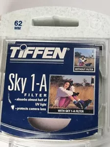 62mm TiFFEN Skylight 1A Glass Lens Filter 62 mm sklight1A Sky-1A E62 E-62 USA - Picture 1 of 5