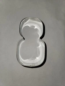Nummer Acht 8 Ausstecher Fondant Zuckerblech PlayDoh - Bild 1 von 2