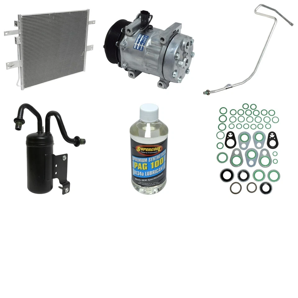 Kit de compresor de aire acondicionado UAC para Dodge Ram 2500 2003-2005 5,9 L L L6 Foto 1 de 1
