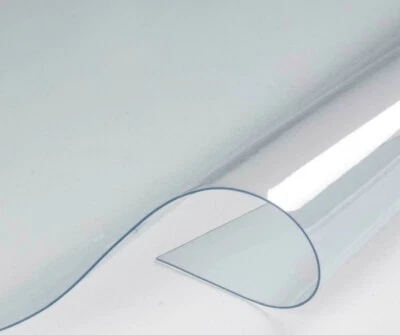 0,2 mm Wasserdicht PVC Transparent Klar Kunststoff Material Displayschutzfolie  - Bild 1 von 4