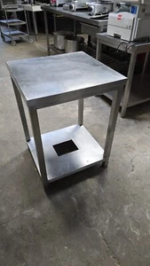 1 EDELSTAHL ARBEITSTISCH ABSTELLTISCH MASCHINENTISCH ca. B 62x T 60 x H 86 cm - Bild 1 von 1