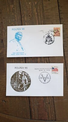 POLPEX 95 cachet covers set of (2) - Image 1 of 3