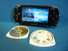Console PSP portatile Sony Playstation in nero giochi e scheda di memoria PSP1003 ottime condizioni