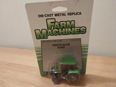 Deutz Allis 6260 FWA tractor on card, 1/64, Ertl, nice condition - Image 1 of 2