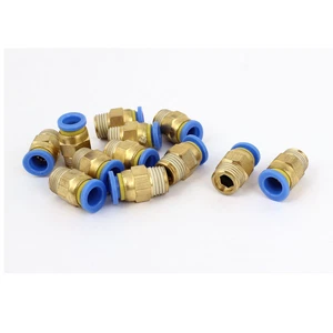 12Pz 8mm Tubo 1/4"BSP Maschio Connettore Rapido Aria Pneumatica Raccordi - Imagen 1 de 1