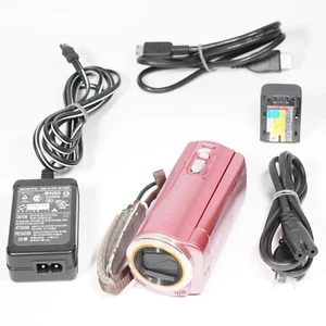 SONY HDR-CX270V Handycam Pink Digital Video Camera from Japan Working Used - Picture 1 of 10