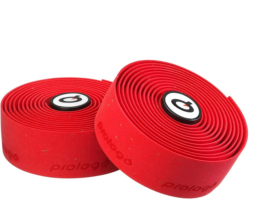 Prologo Plaintouch Drop Bar Cork Tape/Plugs Road Cross Touring Racing Red - Image 1 of 1