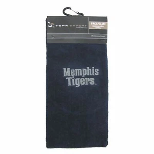 Memphis Tigers NCAA Embroidered Golf Towel with Bag Clip - Picture 1 of 1