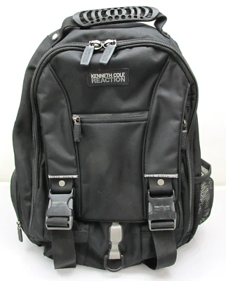 Mochila Kenneth Cole Reaction Checkpoint Friendly acolchada para computadora portátil negra para llevar Foto 1 de 4