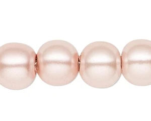 1 Strand Hemalyke Magnetic Rose Pink 6mm Pearl Beads with 0.5-1.5mm Hole * - Picture 1 of 2