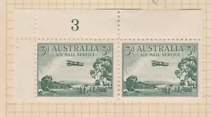 AUSTRALIA 1929 3d placa de aire verde #3 (B) MH - Imagen 1 de 2