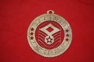 Air Force  Enlisted Rank Insignia First Sergeant E7 wooden ornament - Picture 1 of 1