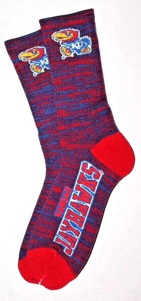 Calcetines NCAA University of Kansas Jayhawks RMC Deuce Crew Foto 1 de 1