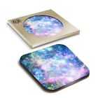 1 x Boxed Square Coasters - Bright Stars Space Galaxy  #2490