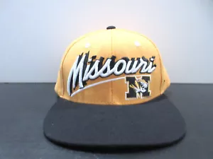 Missouri Tigers Hat Cap Snap Back Gold Black Mizzou College Football Zephyr Mens - Picture 1 of 8