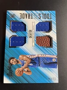 2015 Panini Absolute Tools of the Trade Materials Quad /75 Jahlil Okafor Rookie - Picture 1 of 3