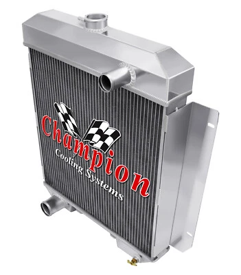 Radiador RS Champion 3 filas, ventilador de 16", cubierta - motor Mercury Monterey V8 1955 1956 Foto 1 de 4