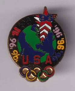 RARE PINS PIN'S .. OLYMPIQUE OLYMPIC ATLANTA 1996 USA TEAM OF WORLD & STARS ~25 - Imagen 1 de 1