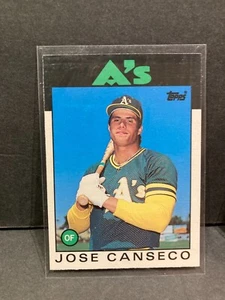 1986 Topps Traded Jose Canseco Oakland Athletics #20T Rookie Baseball Card - Picture 1 of 2