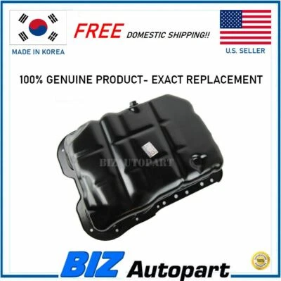 Genuine Engine Oil Pan for 06-21 Hyundai 05-22 Kia Various Models # 21510-2G500 - Image 1 of 4