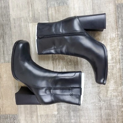 Bota Free People Naomi Tacón al Tobillo Mujer Talla 9.5 Negra Cierre con Cremallera al Tobillo Exterior Foto 1 de 4