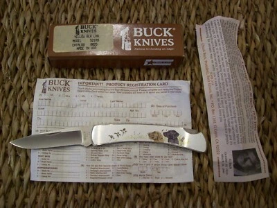 NAVAJA BUCK 521 VINTAGE AMARILLO/NEGRO LABORATORIOS/NOS 1992 COMO NUEVA Foto 1 de 4