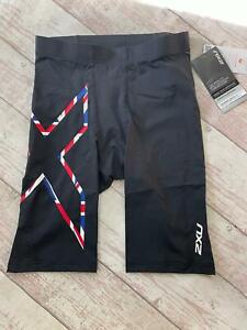 2XU Compression Running Performance Shorts, Union Jack, Men's X-Small RRP £55