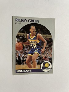 1990 NBA Hoops Basketball Card #134 Rickey Green Indiana Pacers