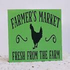 Handmade Tiered Tray Decor/Mini Wood Sign/Farmer's Market Fresh From The Farm